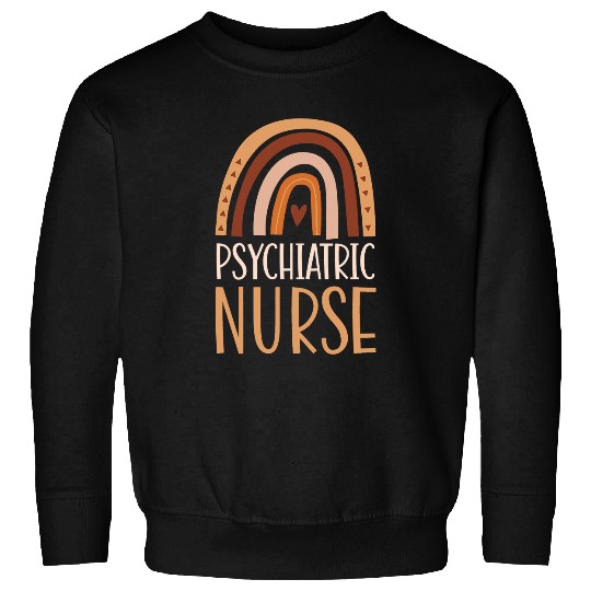Nursing Psychiatric nurses Nursing School Trendy Bohemian Rainbow Sweatshirts