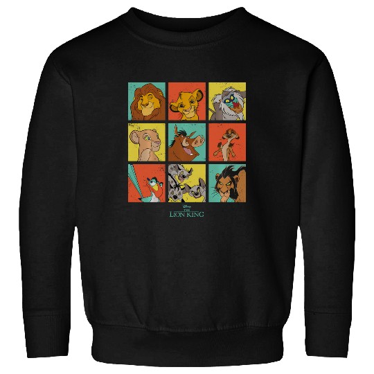 Disney The Lion King Characters 90S Grid Sweatshirts
