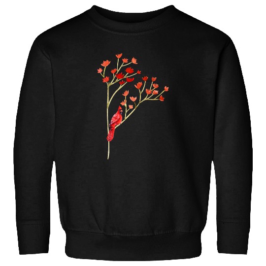 Red Cardinal Bird Lover Birding Nature Sweatshirts