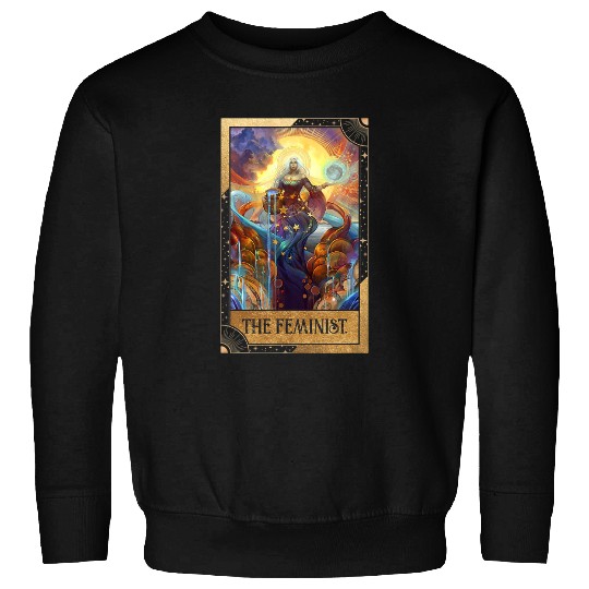 The Feminist Tarot Card Mystical Aesthetic Empowered Woman Sweatshirts