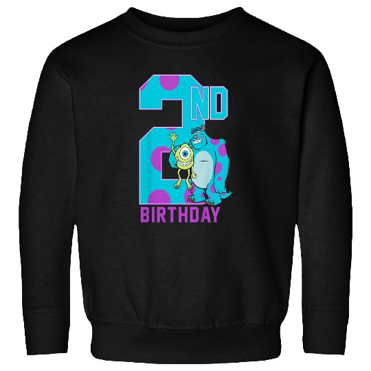 Kids Disney Pixarss Monsters University Mike Sully 2nd Birthday Sweatshirts