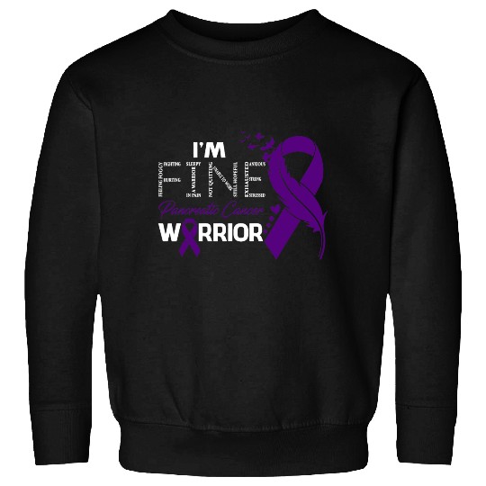 Pancreatic Warrior Warrior Im Fine Feather Sweatshirts