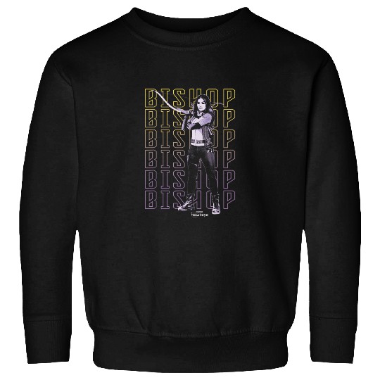 Marvel Hawkeye Disney Plus Bishop Text Stack Pos Sweatshirts