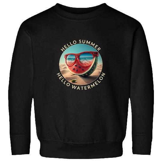 Life Is Really Good Watermelon Sunglasses Aloha Beach Hawaii Sweatshirts