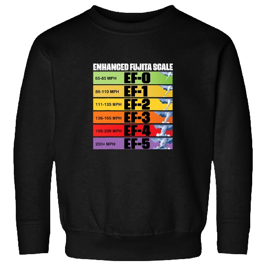 Storm Chasing Enhanced Fujita Scale Tornado Meteorologist 1 Sweatshirts