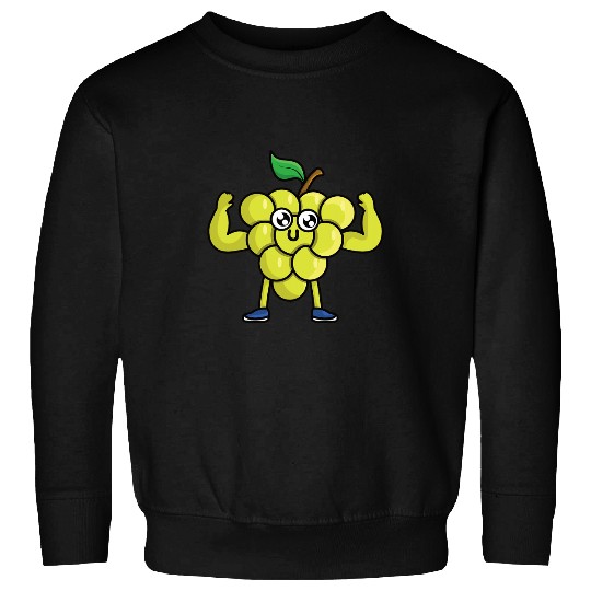 Veggie power exercising grape fun grape grape 1 Sweatshirts