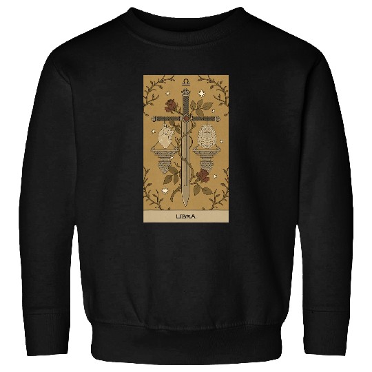 Tarot Card Libra Zodiac Sign Horoscope September October Sweatshirts