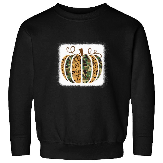 Trendy Leopard Camo Pumpkin Animal Print Cheetah Fall Sweatshirts