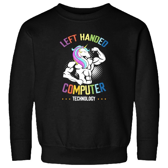 Unicorns LeftHanded Computer Technology Unicorns XRay MRI CT Sweatshirts