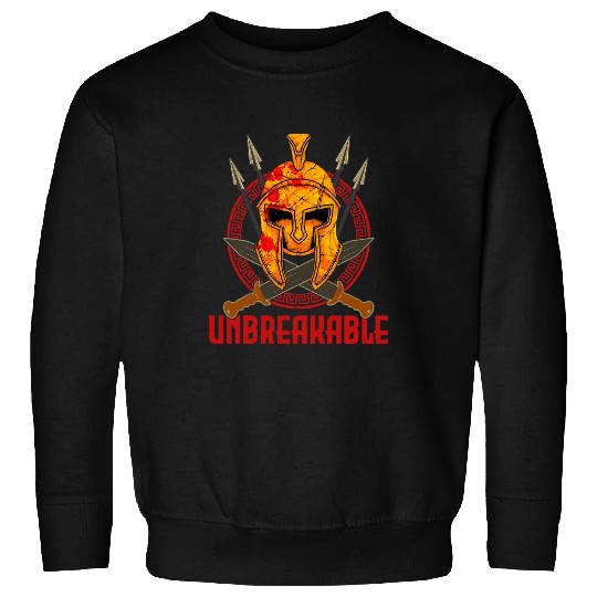 Unbreakable Sparta helmet Spartans Warrior from Greece Sweatshirts