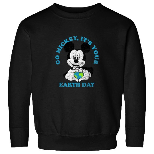 Disney Mickey Classic Mickey Earth Day Heart Sweatshirts