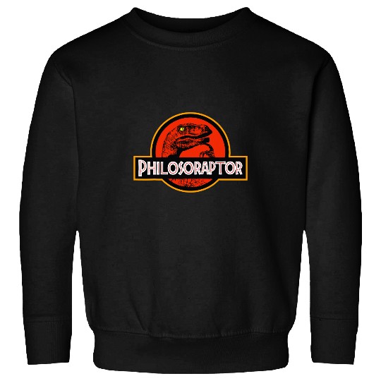 Dinosaur Dino Philosoraptor Meme Philosophy Dinosaur Sweatshirts