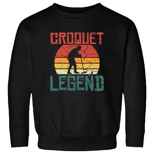 vintages Distressed Croquet Legend Gift Sweatshirts