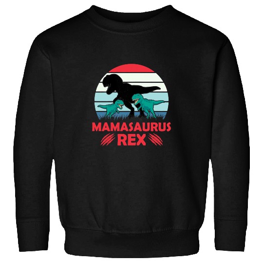 Dinosaur Dino Womens Funny Mamasaurus Rex Dinosaur Mama Sweatshirts