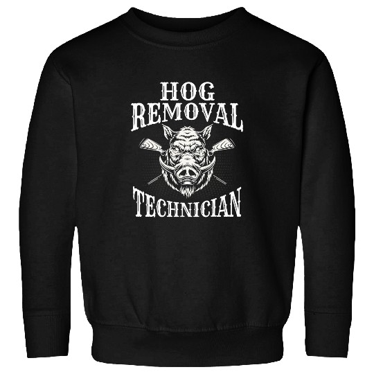 Pig Hog Removal Technician Boar Hunting vintages Piggy Sweatshirts