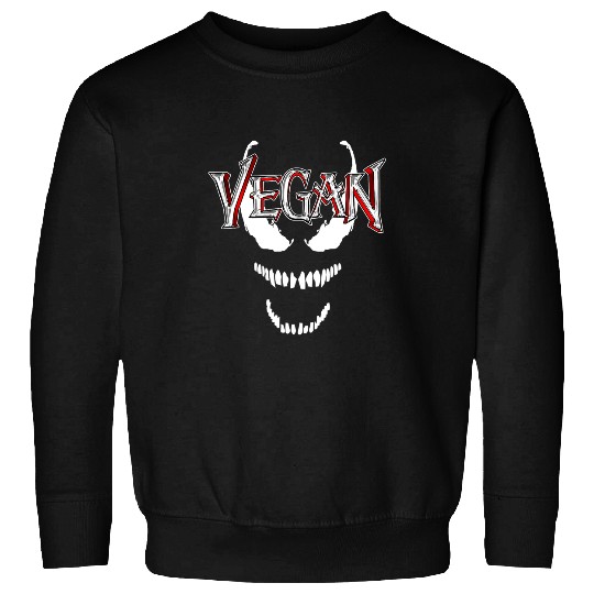 Vegan Symbiote Funny Super Hero Apparel for Women or Men Sweatshirts