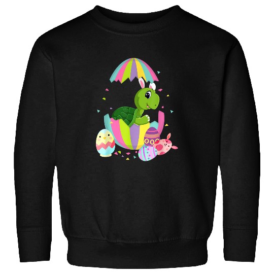 KV9 Turtle Easter Egg Bunny Easter Bunny Sweatshirts