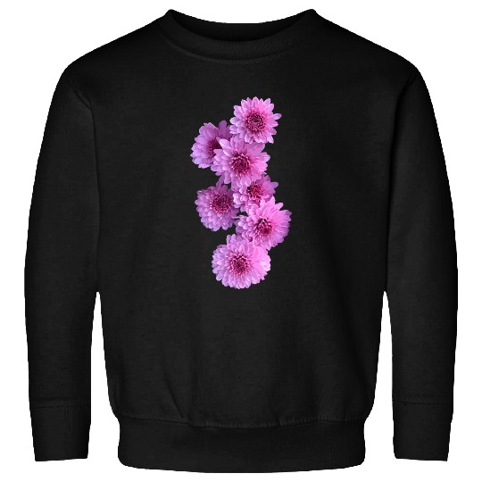 Violin Lover Stylized floral motif with violet chrysanthemums Sweatshirts