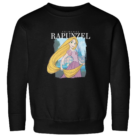 Disney Tangled Princess Rapunzel Distressed Portrait Sweatshirts