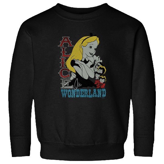 Disney Alice in Wonderland with Flowers Vintage Retro Sweatshirts