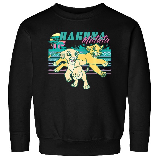 Disney Lion King Retro Simba & Nala 90s Hakuna Matata Premium Sweatshirts