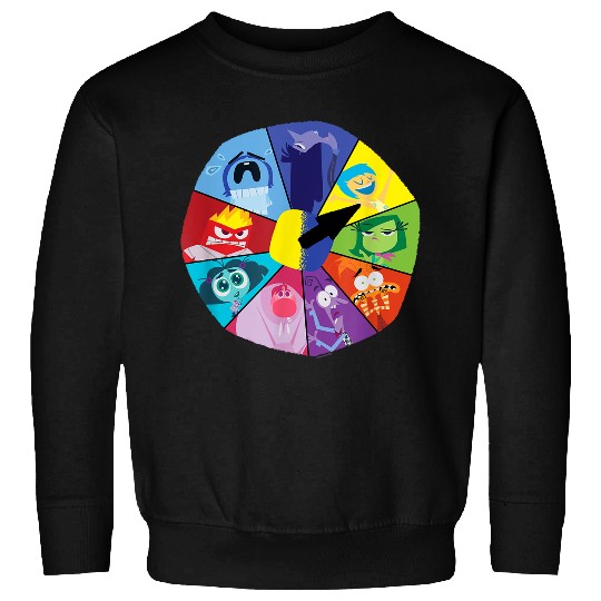 Disneyss And Pixarss Inside Out 2 Emotions Wheel Mood Clock Sweatshirts