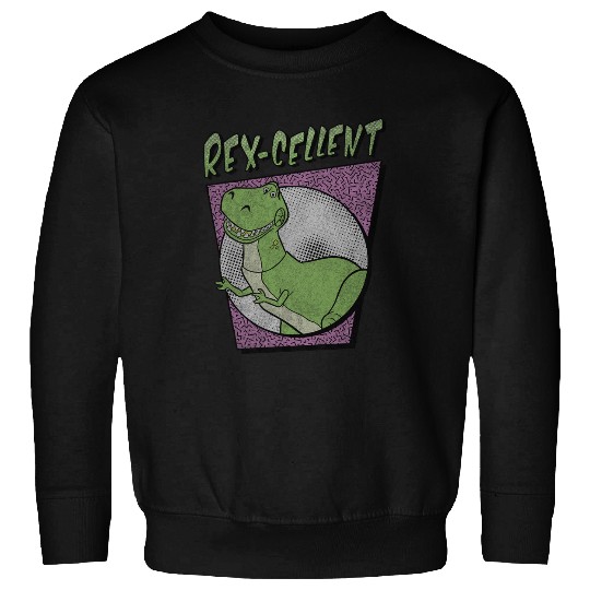 Disney Pixar Toy Story Retro Rex Dinosaur Rex-Cellent Long Sleeve Sweatshirts