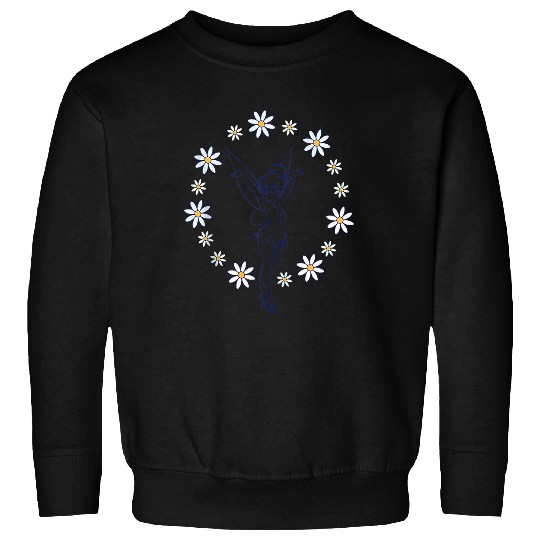 disney peter pan tinker bell spring floral circle Sweatshirts