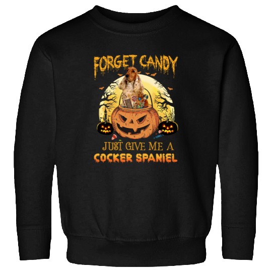 Candy Pumpkin Cocker Spaniel Sweatshirt