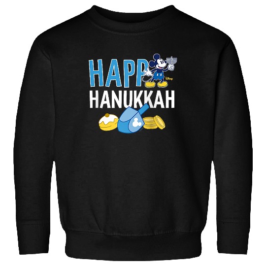 Disney - Mickey Happy Hanukkah Raglan Baseball Tee Sweatshirts