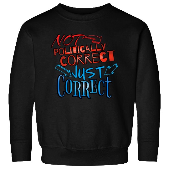 Not Politically Correct, JUST CORRECT! - Conservative - Sweatshirts