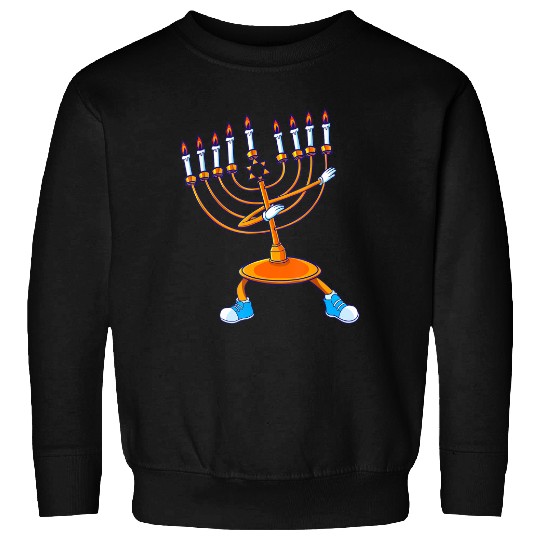 Hanukkah Dancing Chanukah Kids Girls Boys Sweatshirt