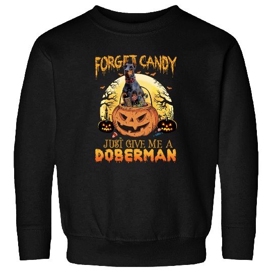 Candy Pumpkin Doberman Dog Sweatshirt