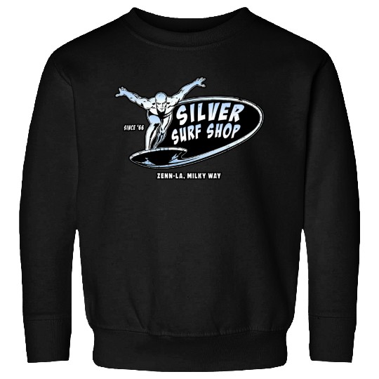 Silver Surf Shop (Black Print) - Silver Surfer - Sweatshirts