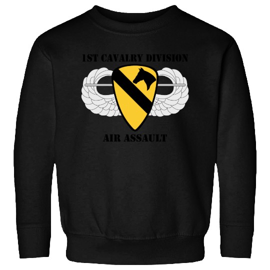 1st Cavalry Division Air Assault W/Text Sweatshirts