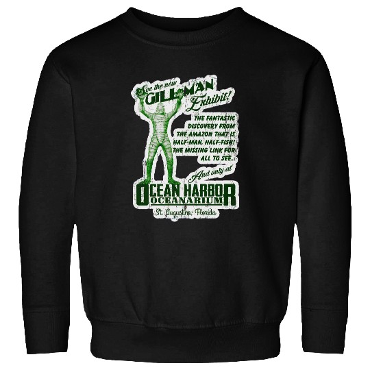 Ocean Harbor Oceanarium, distressed - The Creature From The Black Lagoon - Sweatshirts
