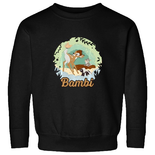 Disney Bambi Thumper And Flower Paper Cut Portrait Sweatshirts