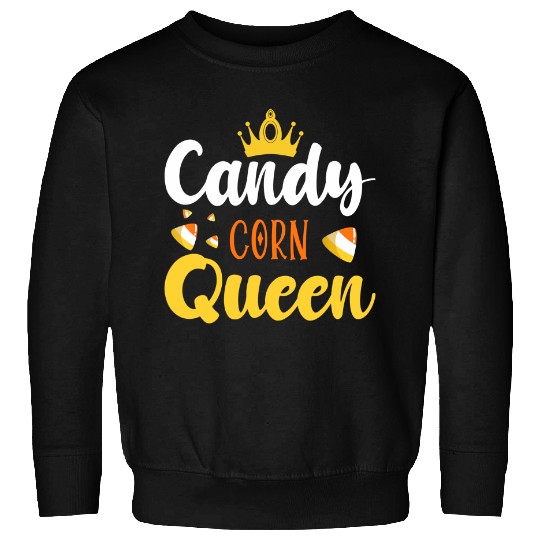 Candy Corn Queen Cute Halloween Day Sweatshirt