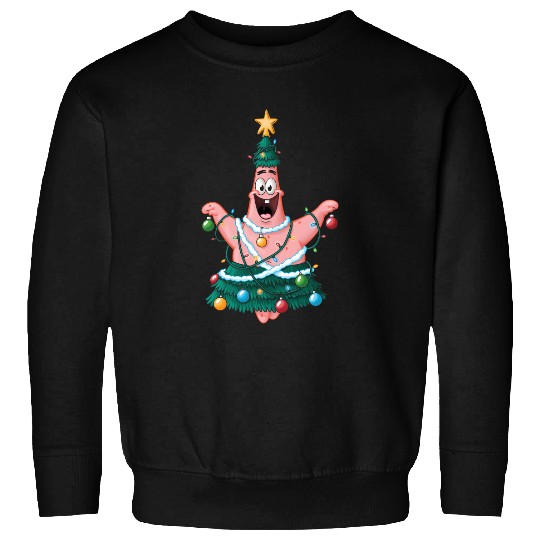 Spongebob Squarepants Patrick Star Lights Christmas Tree Sweatshirts