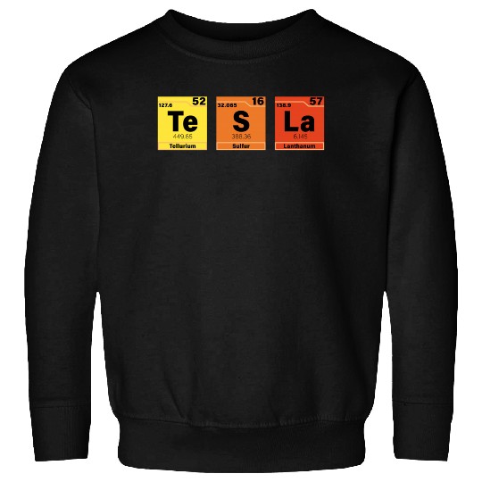 Tesla Periodic Table Te S La Sweatshirt