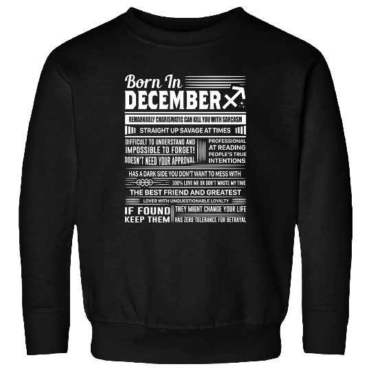 Born In December Sagittarius Sweatshirt