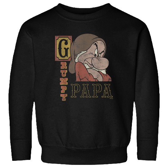 Disneyss Snow White And The Seven Dwarfs Grumpy Papa Sweatshirts