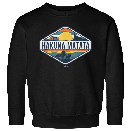 Disneyss The Lion King Hakuna Matata Diamond Logo Sweatshirts