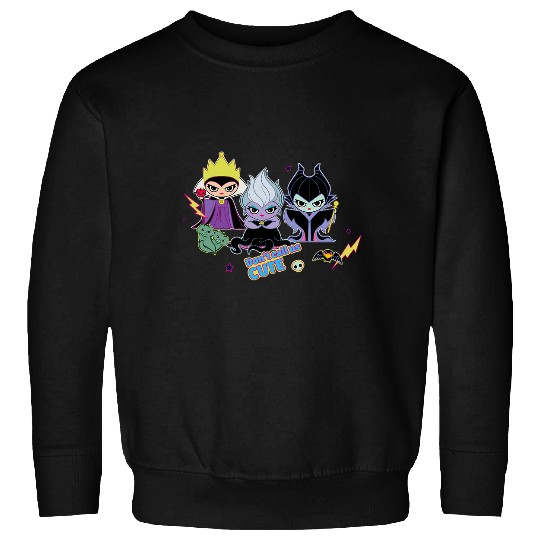 Disney Villains Chibi Dont Call Us Cute Sweatshirts