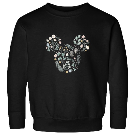 Disney Mickey Mouse Icon Spring Flowers Sweatshirts