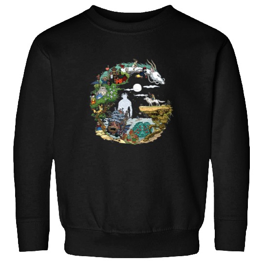 Studio Ghibli Sweatshirt, Studio Ghibli Character Sweatshirt