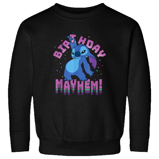Disney Lilo Stitch Disco Dance Birthday Mayhem Sweatshirts