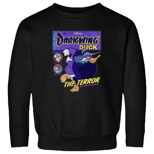 Disney Darkwing Duck Black  Classic Fit Sweatshirts