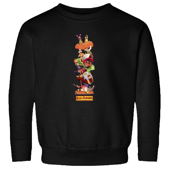 Bob's Burgers Group Shot Burger Stack Sweatshirts