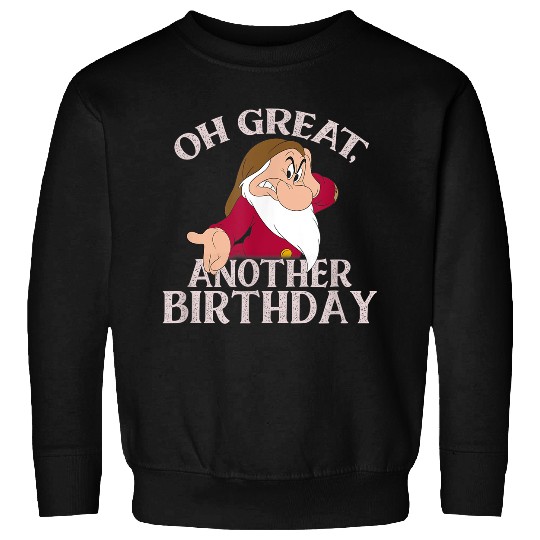 Disneyss Snow White Grumpy Oh Great Another Birthday Pose Sweatshirts